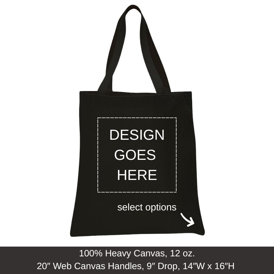 Q-Tees Q800 - Canvas Promotional Tote - Custom