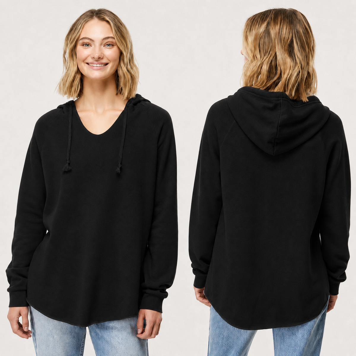Independent Trading Co. PRM2500 Women's California Wave Wash Hoodie- Custom