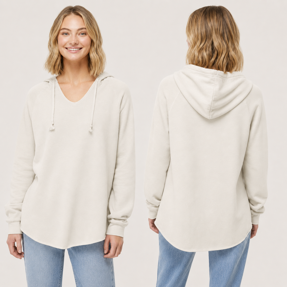 Independent Trading Co. PRM2500 Women's California Wave Wash Hoodie- Custom