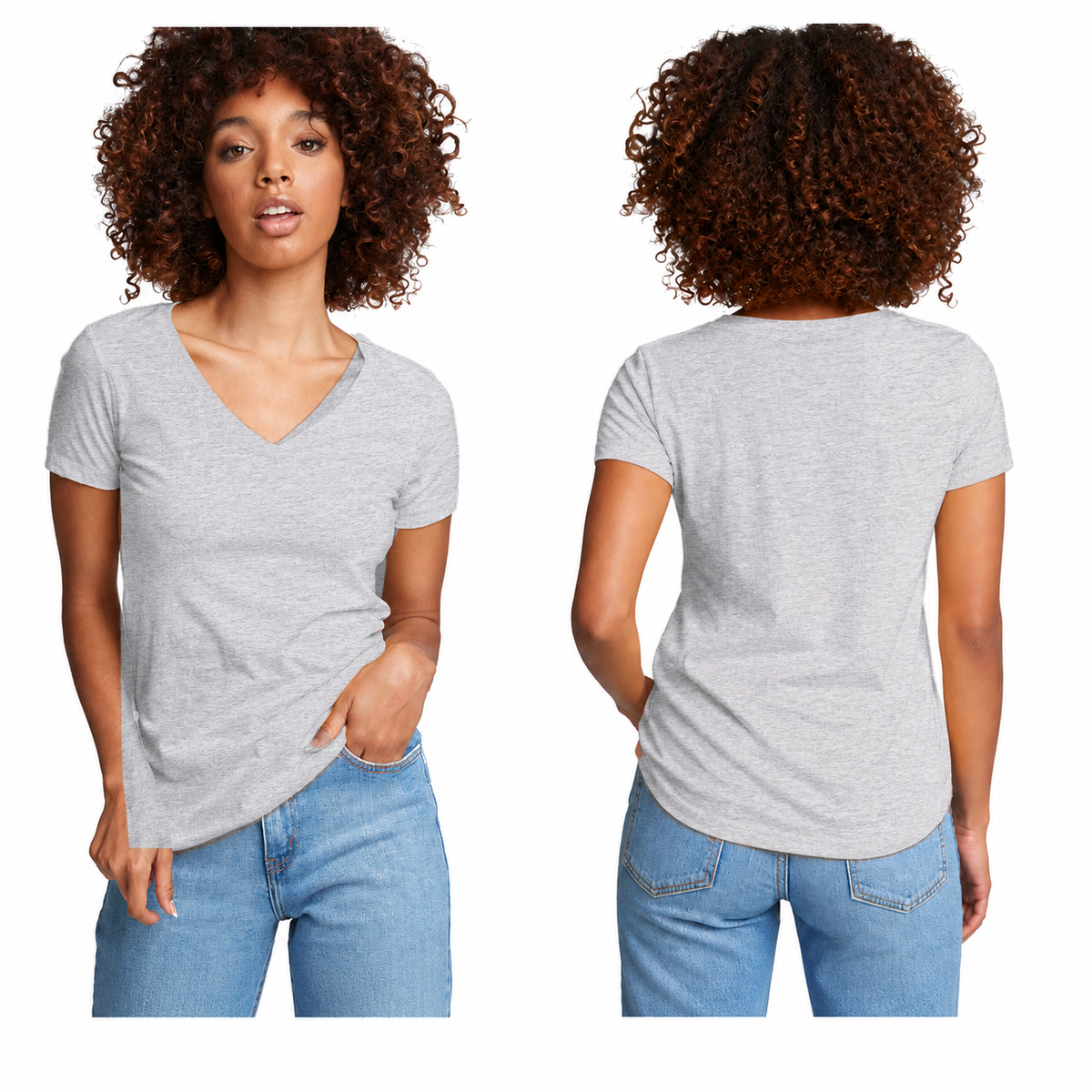 Next Level 1540 Ladies' Ideal V-Neck Tee - Custom