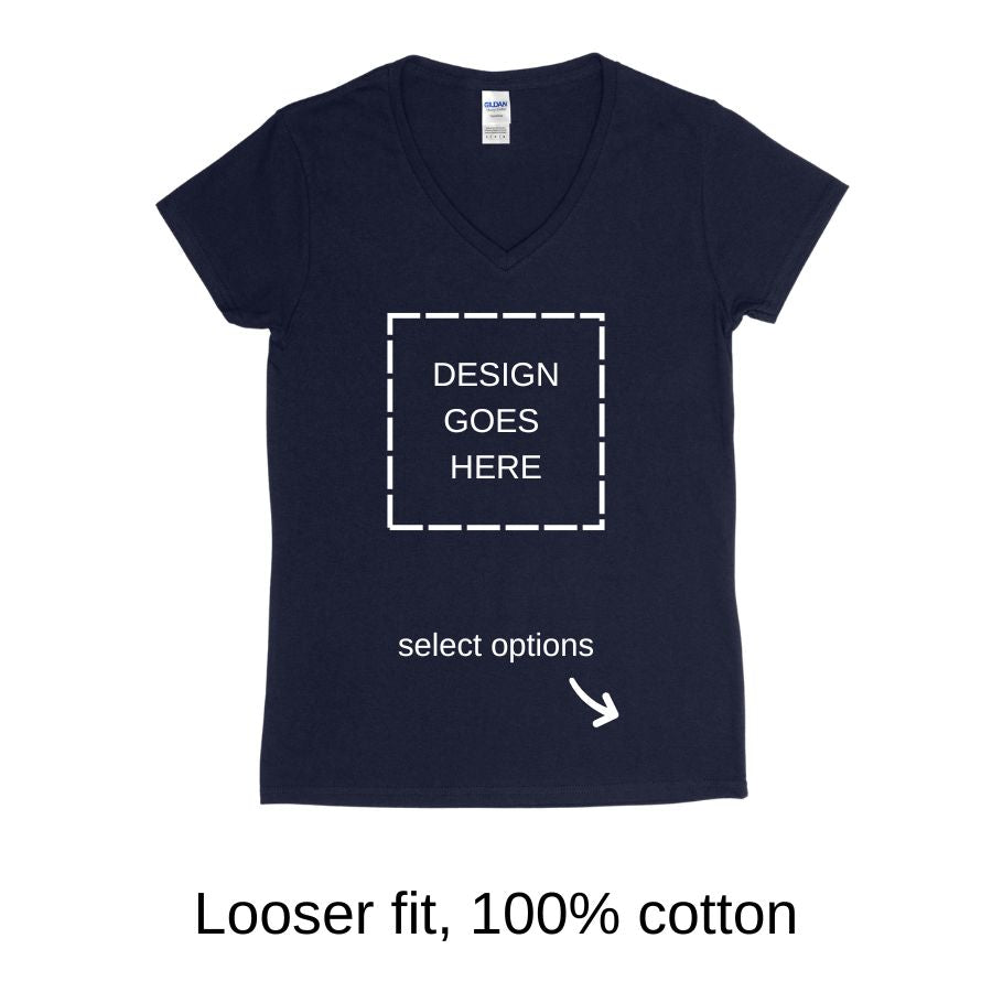 Gildan 5V00L Heavy Cotton Ladies’ V-Neck T-Shirt