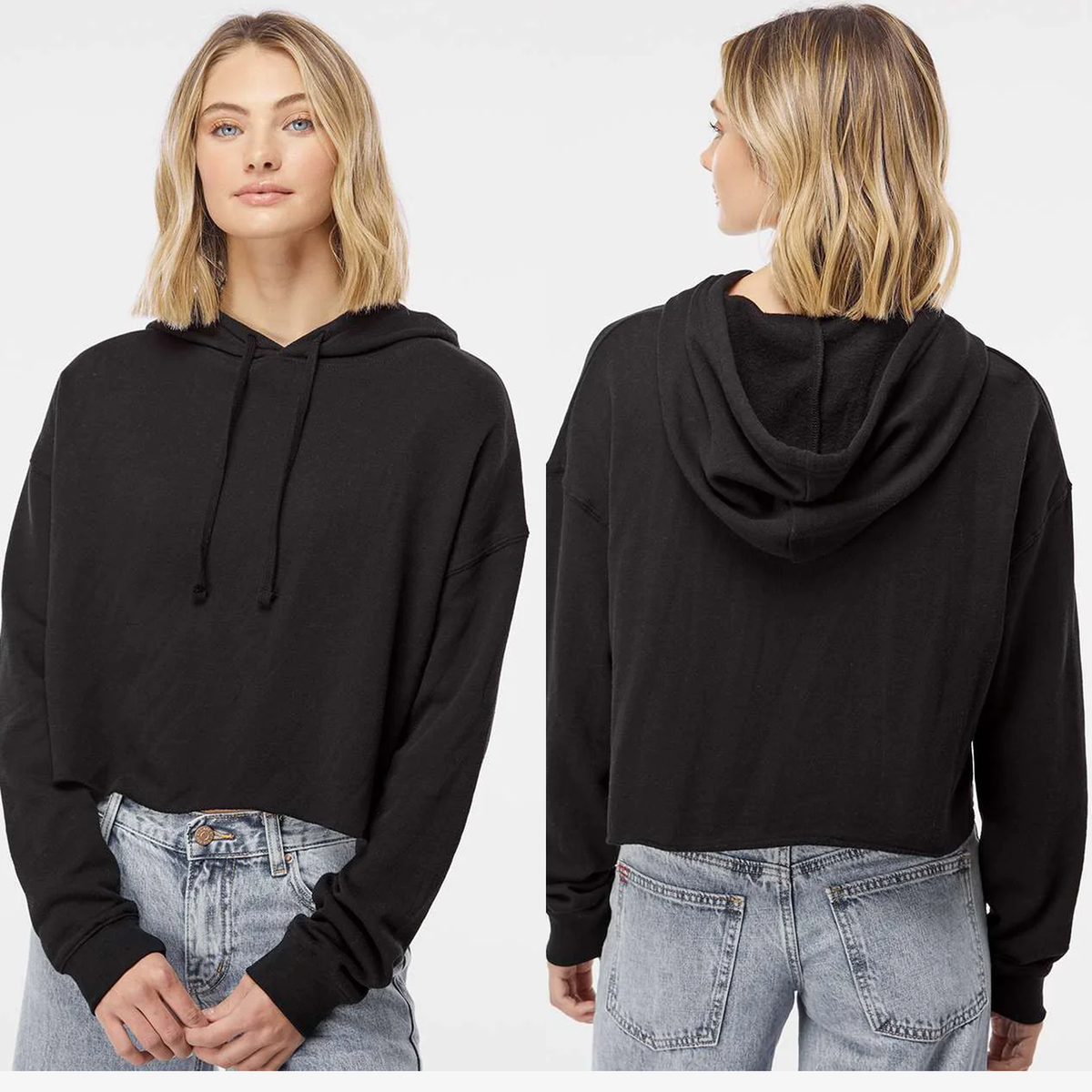 Women’s Lightweight Cropped Hoodie - Custom