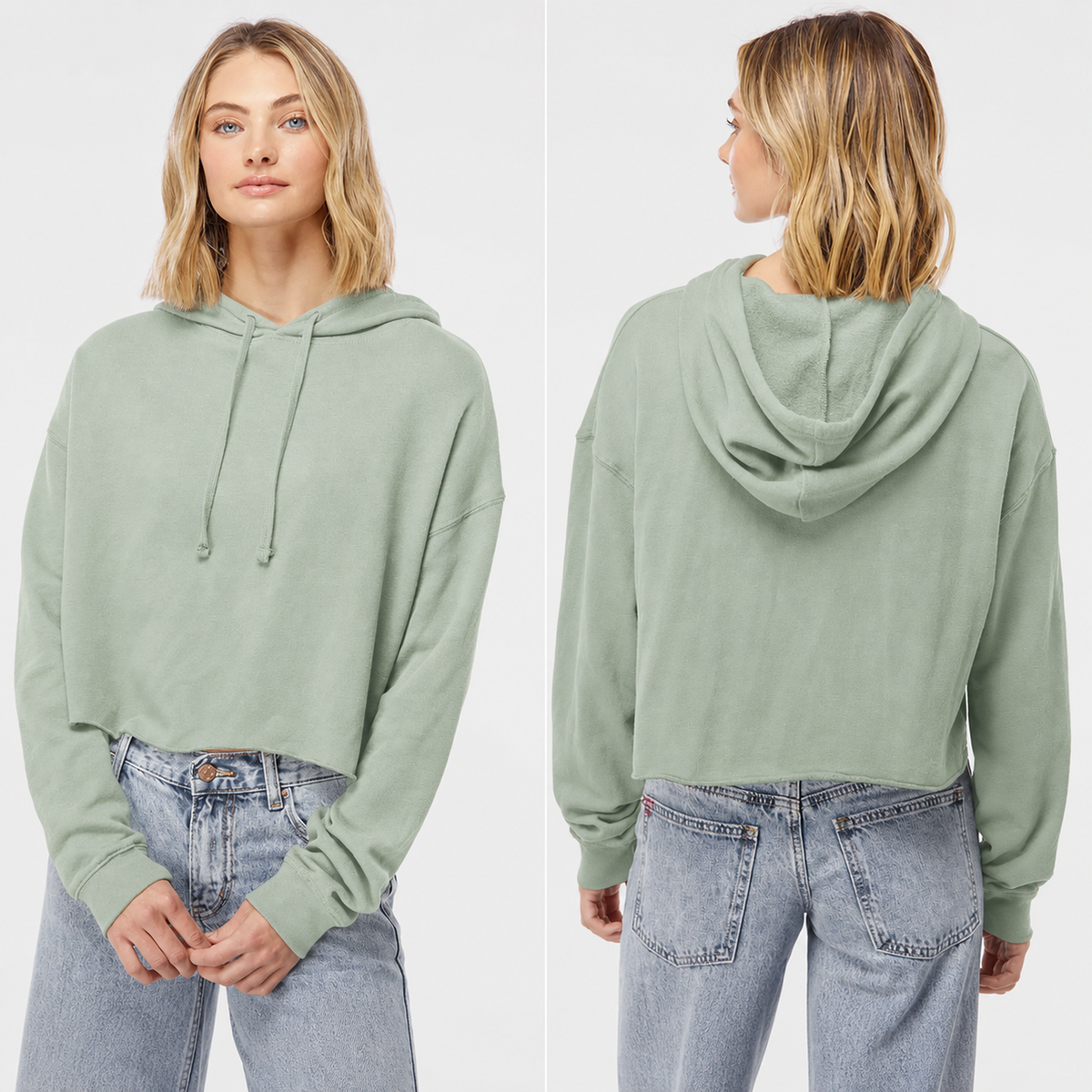 Women’s Lightweight Cropped Hoodie - Custom
