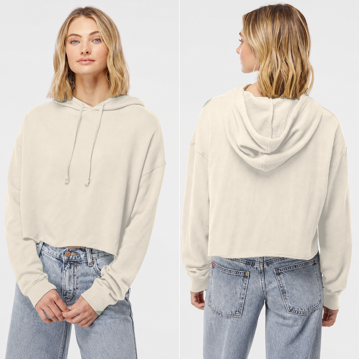 Women’s Lightweight Cropped Hoodie - Custom