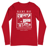 Design of Alert Bay - Unisex Long Sleeve Tee , the colour is Red