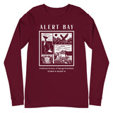 Design of Alert Bay - Unisex Long Sleeve Tee , the colour is Maroon