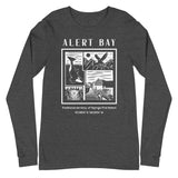 Design of Alert Bay - Unisex Long Sleeve Tee , the colour is Dark Grey Heather