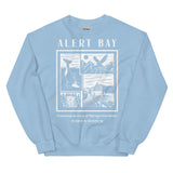 Design of Alert Bay - Unisex Sweatshirt , the colour is Light Blue