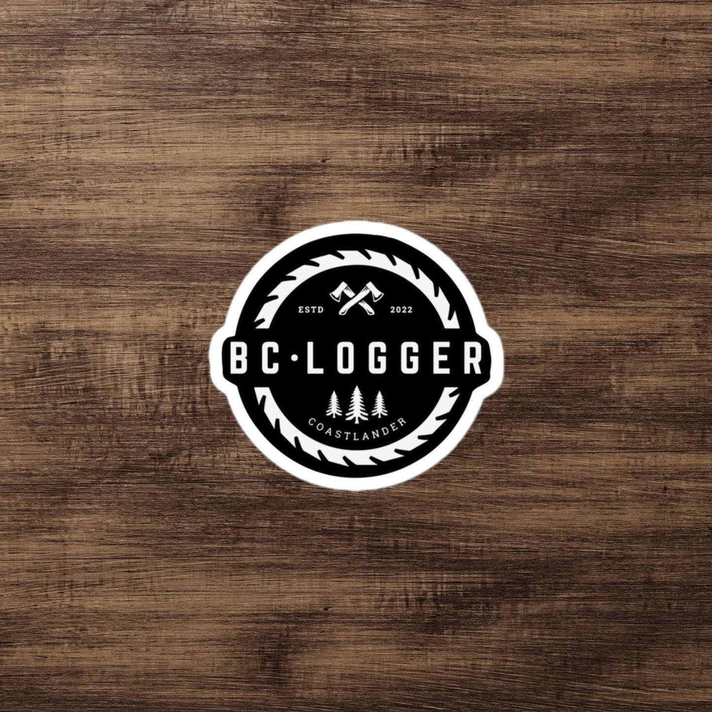 Design of BC Logger - Sticker , the colour is