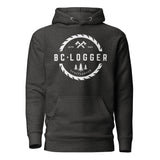 Design of BC Logger - Unisex Hoodie , the colour is Charcoal Heather