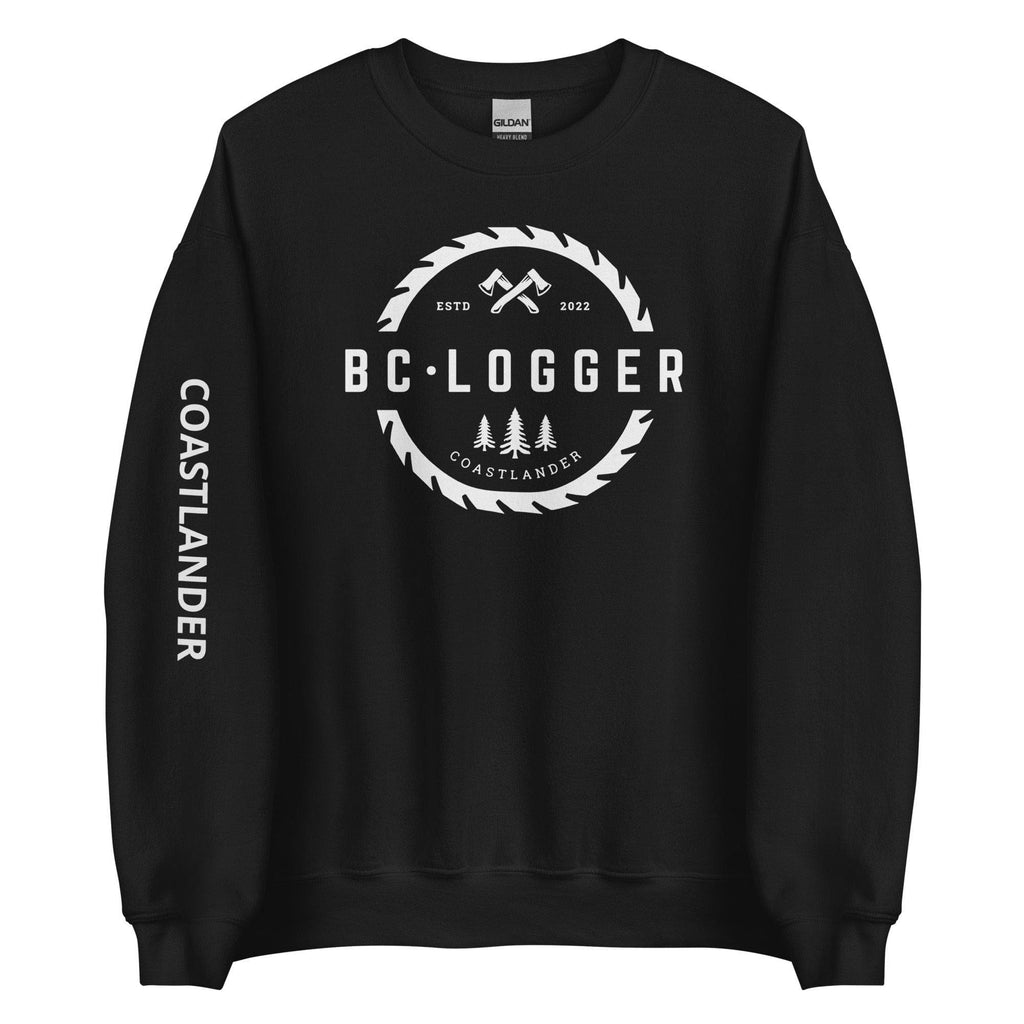 Design of BC LOGGER - Unisex Sweatshirt , the colour is Black