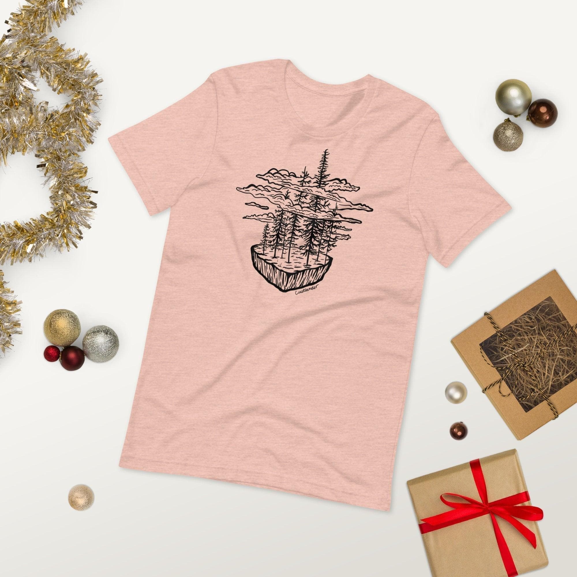 Design of Clouds & Trees - Unisex t-shirt , the colour is