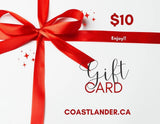 Design of Coastlander Apparel Gift Card , the colour is CA$10.00