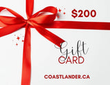 Design of Coastlander Apparel Gift Card , the colour is CA$200.00