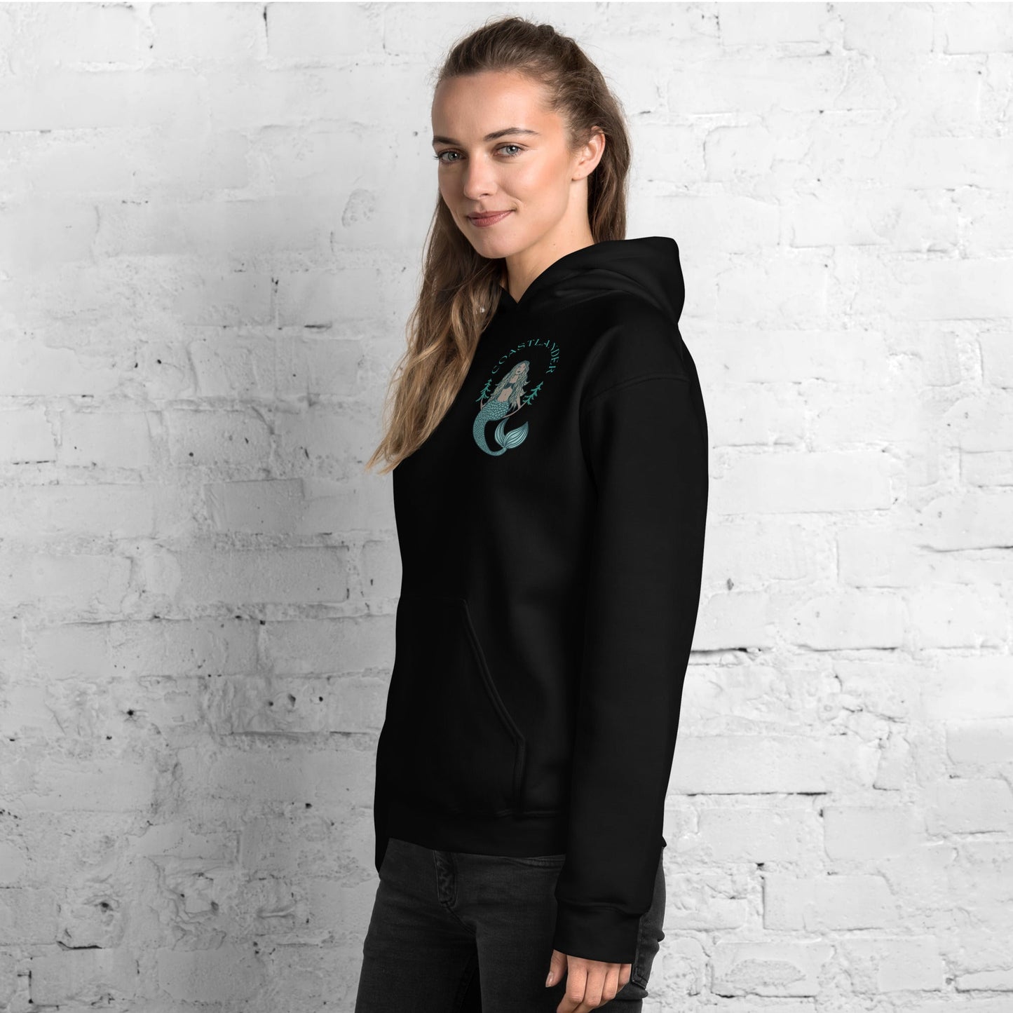 Design of Coastlander Mermaid Design - Unisex Hoodie , the colour is