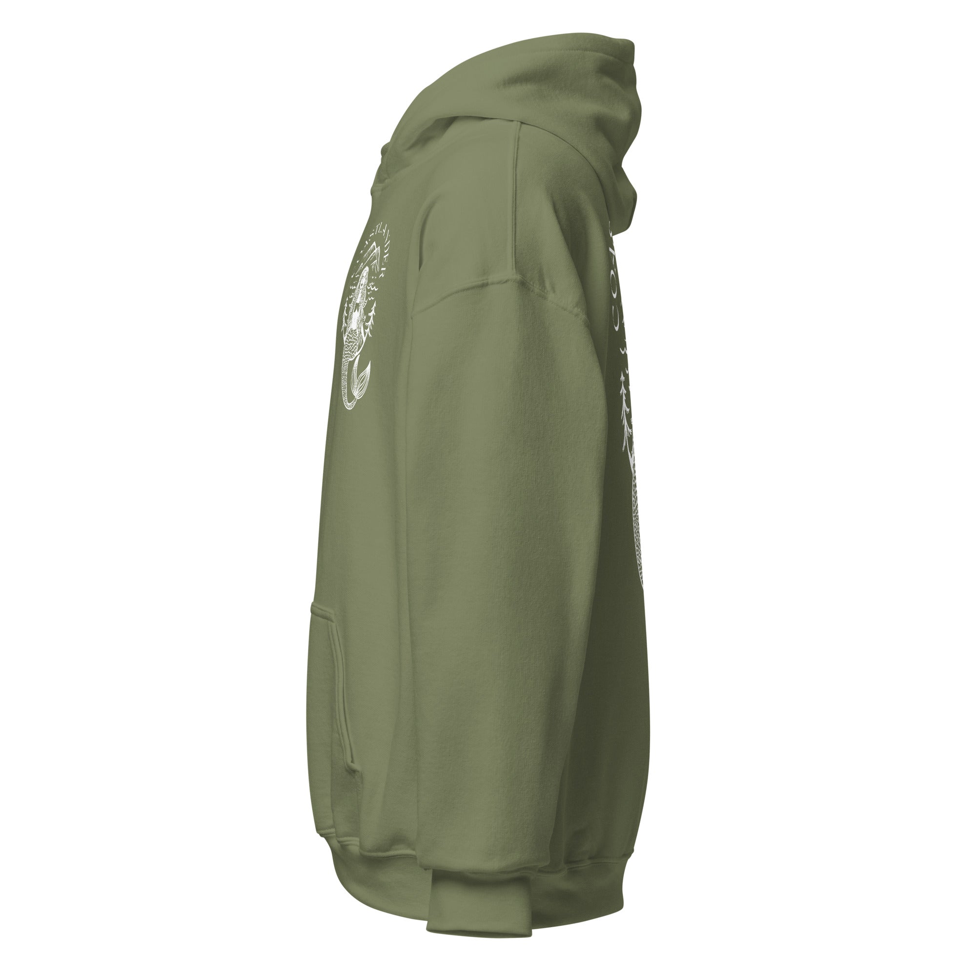 Design of Coastlander Mermaid Design - Unisex Hoodie , the colour is