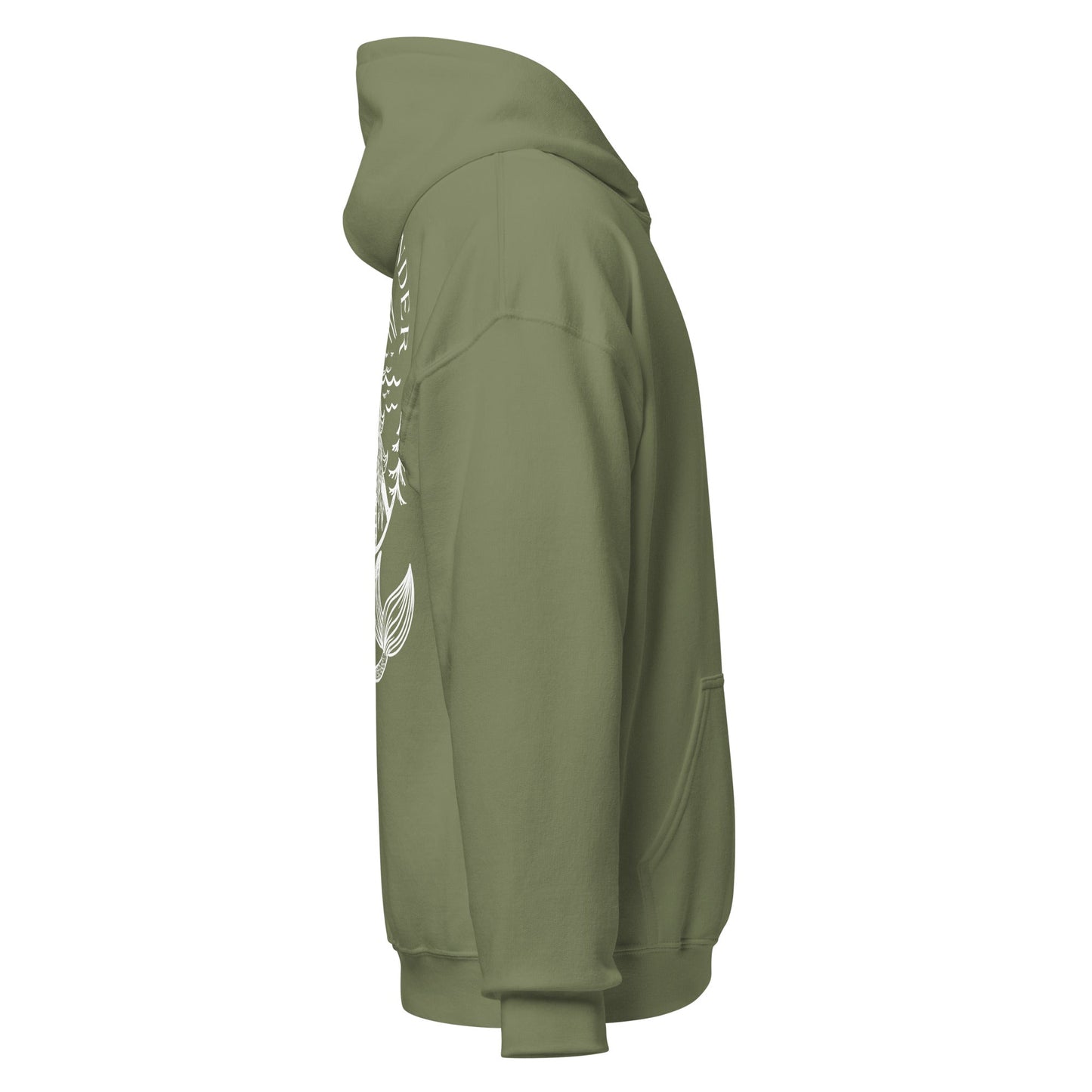 Design of Coastlander Mermaid Design - Unisex Hoodie , the colour is