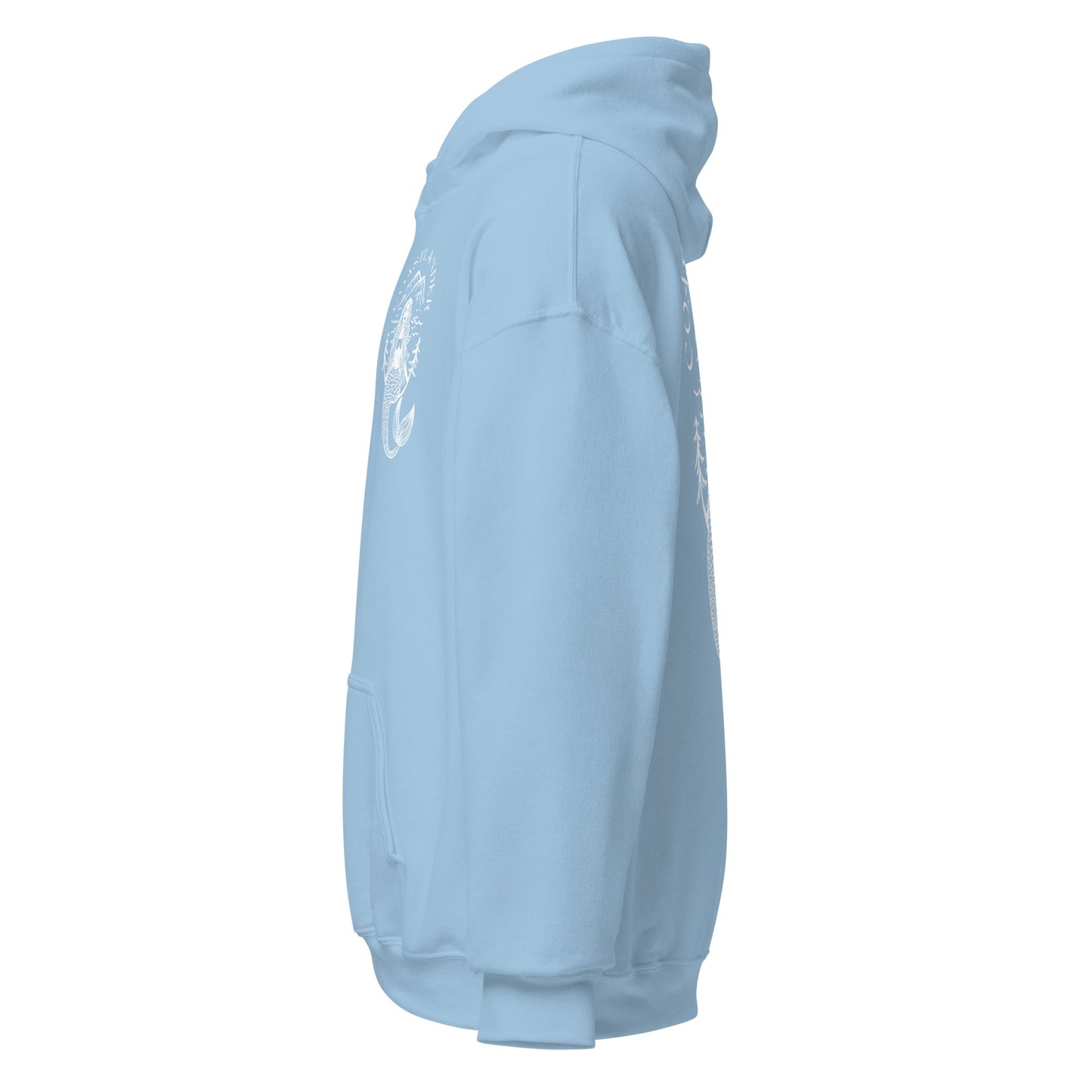 Design of Coastlander Mermaid Design - Unisex Hoodie , the colour is