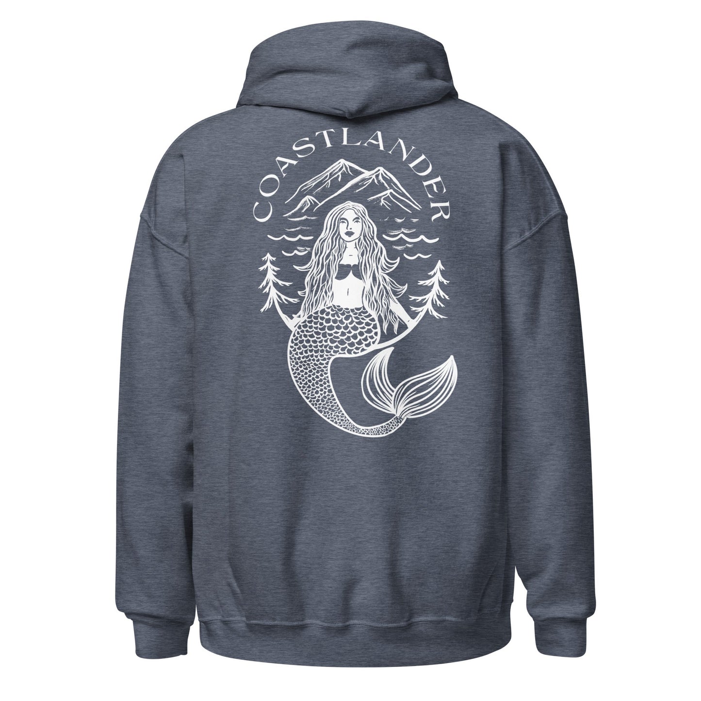 Design of Coastlander Mermaid Design - Unisex Hoodie , the colour is