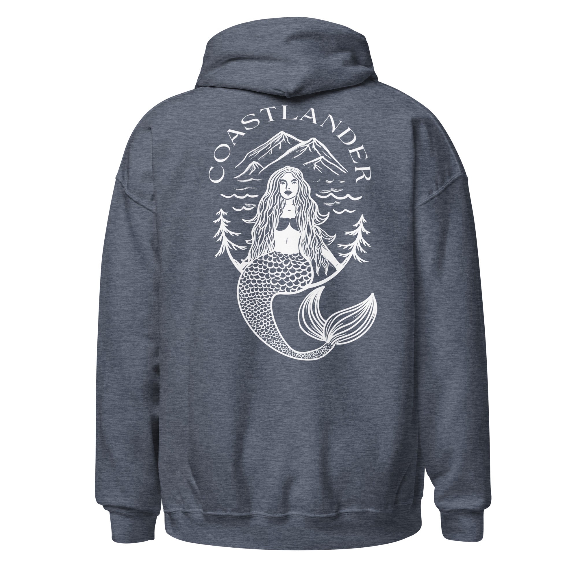 Design of Coastlander Mermaid Design - Unisex Hoodie , the colour is