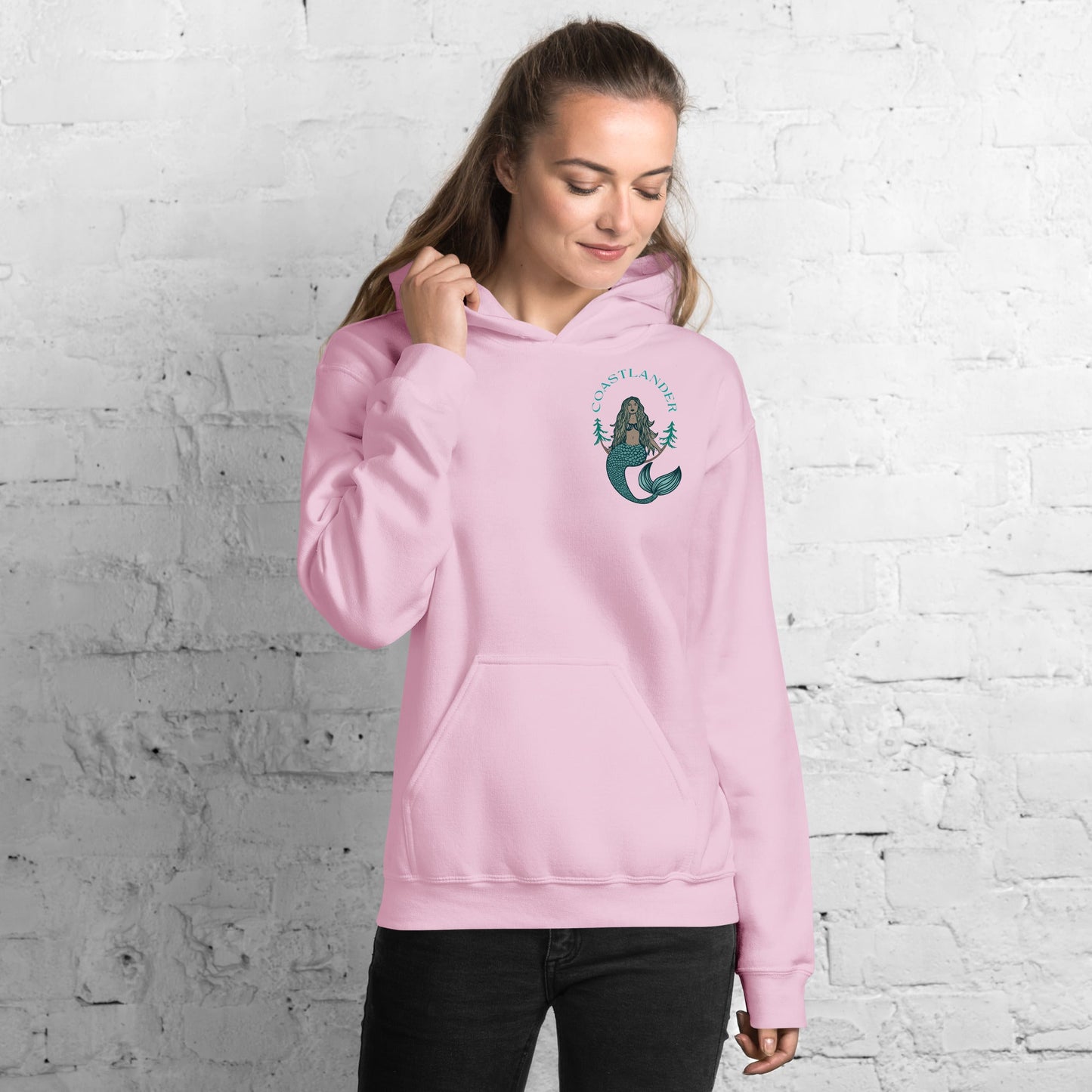 Design of Coastlander Mermaid Design - Unisex Hoodie , the colour is
