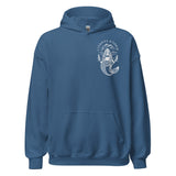 Design of Coastlander Mermaid Design - Unisex Hoodie , the colour is Indigo Blue