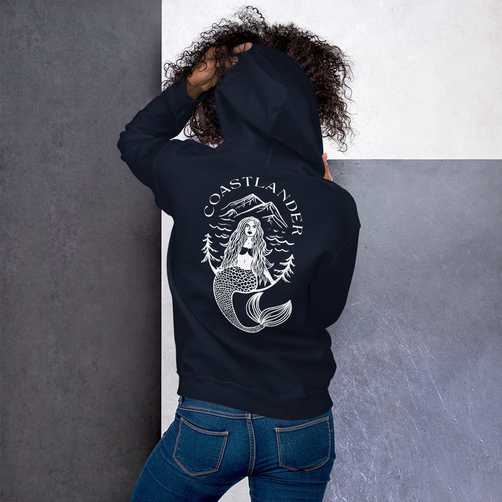 Design of Coastlander Mermaid Design - Unisex Hoodie , the colour is
