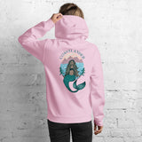 Design of Coastlander Mermaid Design - Unisex Hoodie , the colour is Light Pink