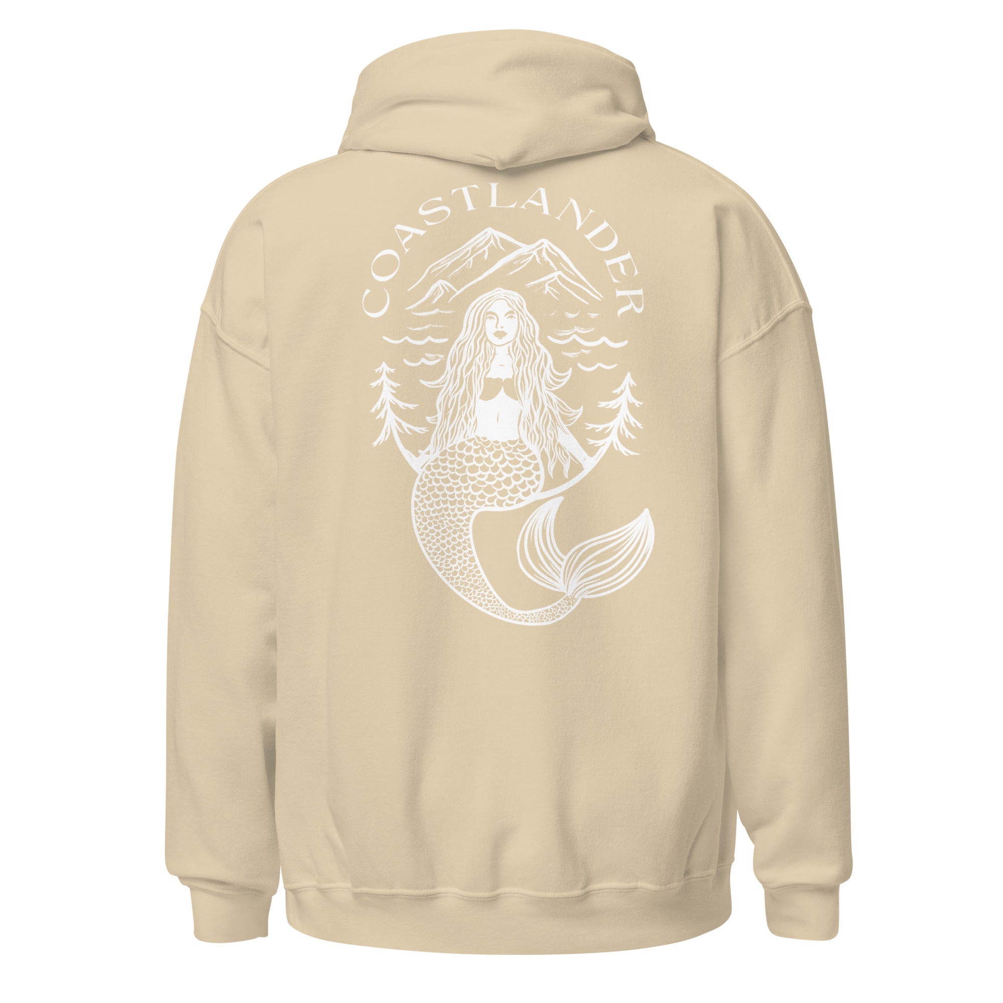 Design of Coastlander Mermaid Design - Unisex Hoodie , the colour is