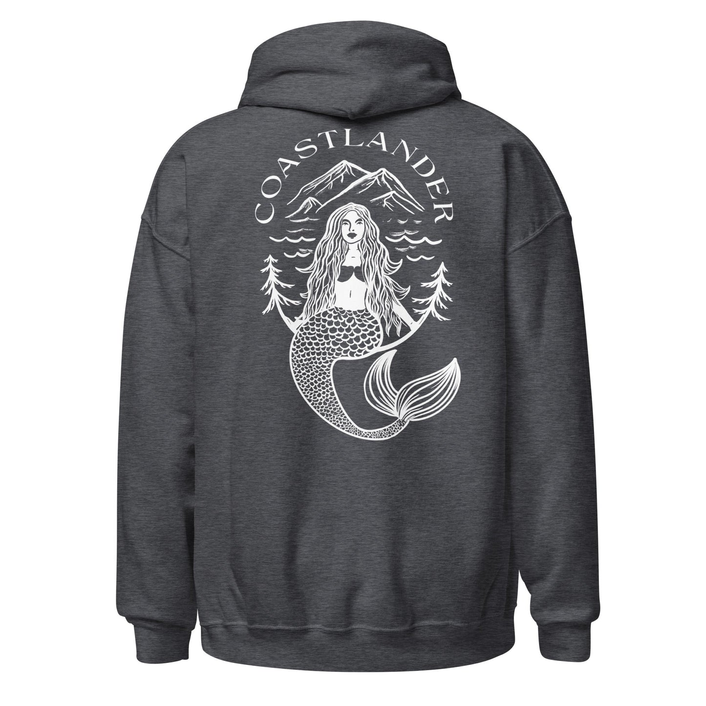 Design of Coastlander Mermaid Design - Unisex Hoodie , the colour is