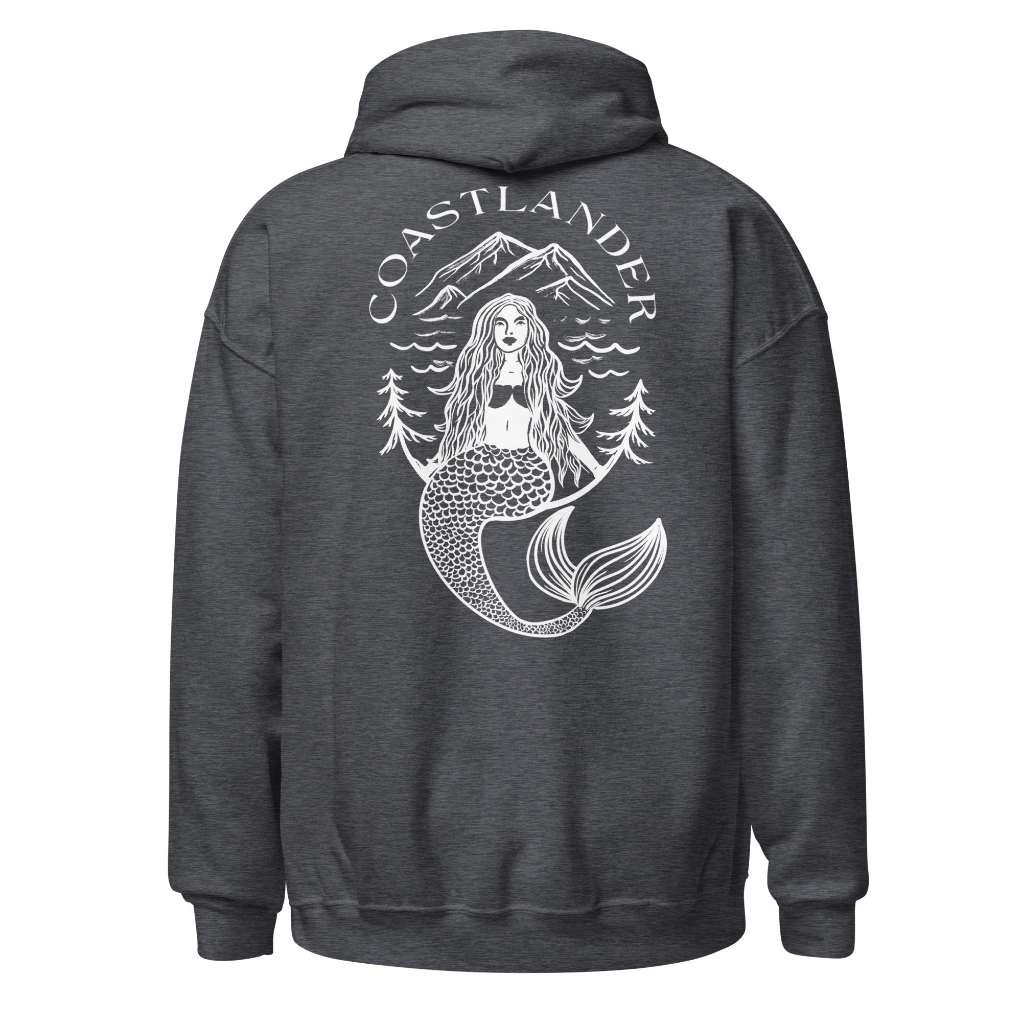 Design of Coastlander Mermaid Design - Unisex Hoodie , the colour is
