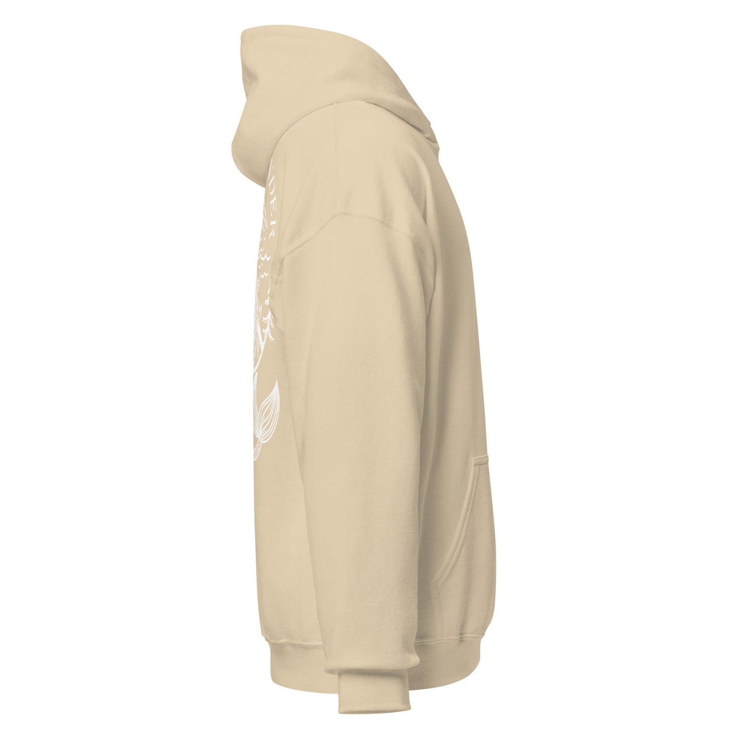 Design of Coastlander Mermaid Design - Unisex Hoodie , the colour is