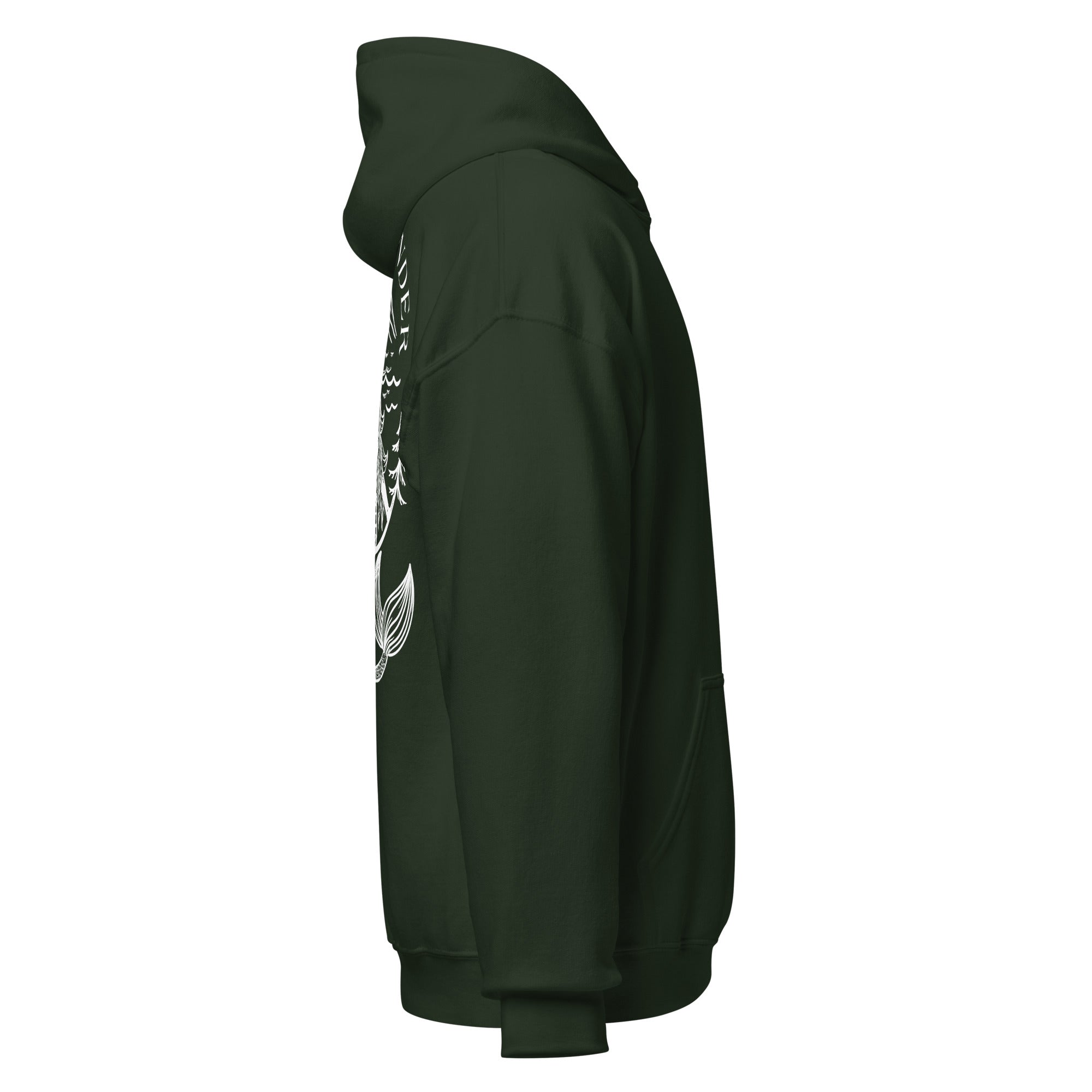 Design of Coastlander Mermaid Design - Unisex Hoodie , the colour is