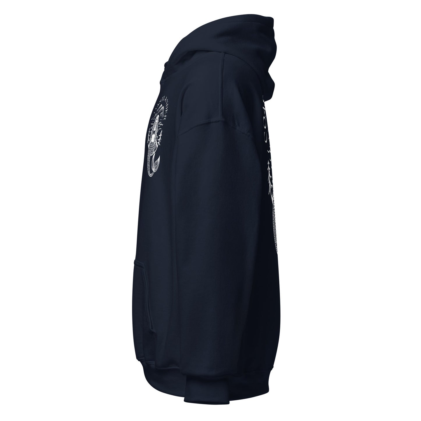 Design of Coastlander Mermaid Design - Unisex Hoodie , the colour is
