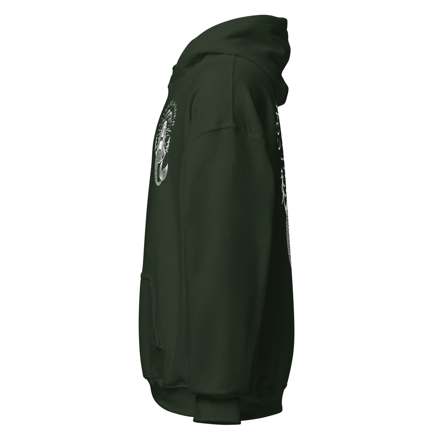 Design of Coastlander Mermaid Design - Unisex Hoodie , the colour is
