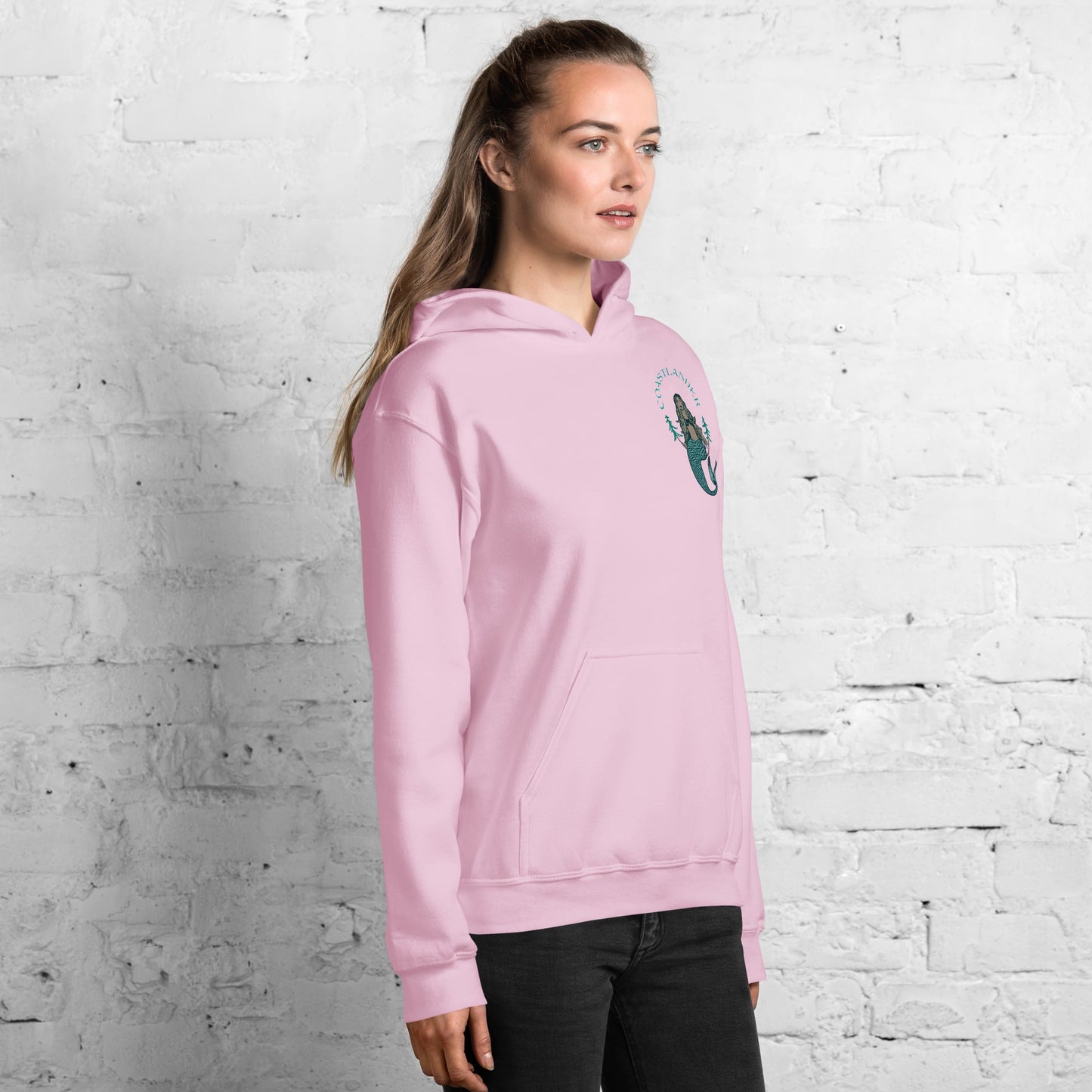 Design of Coastlander Mermaid Design - Unisex Hoodie , the colour is