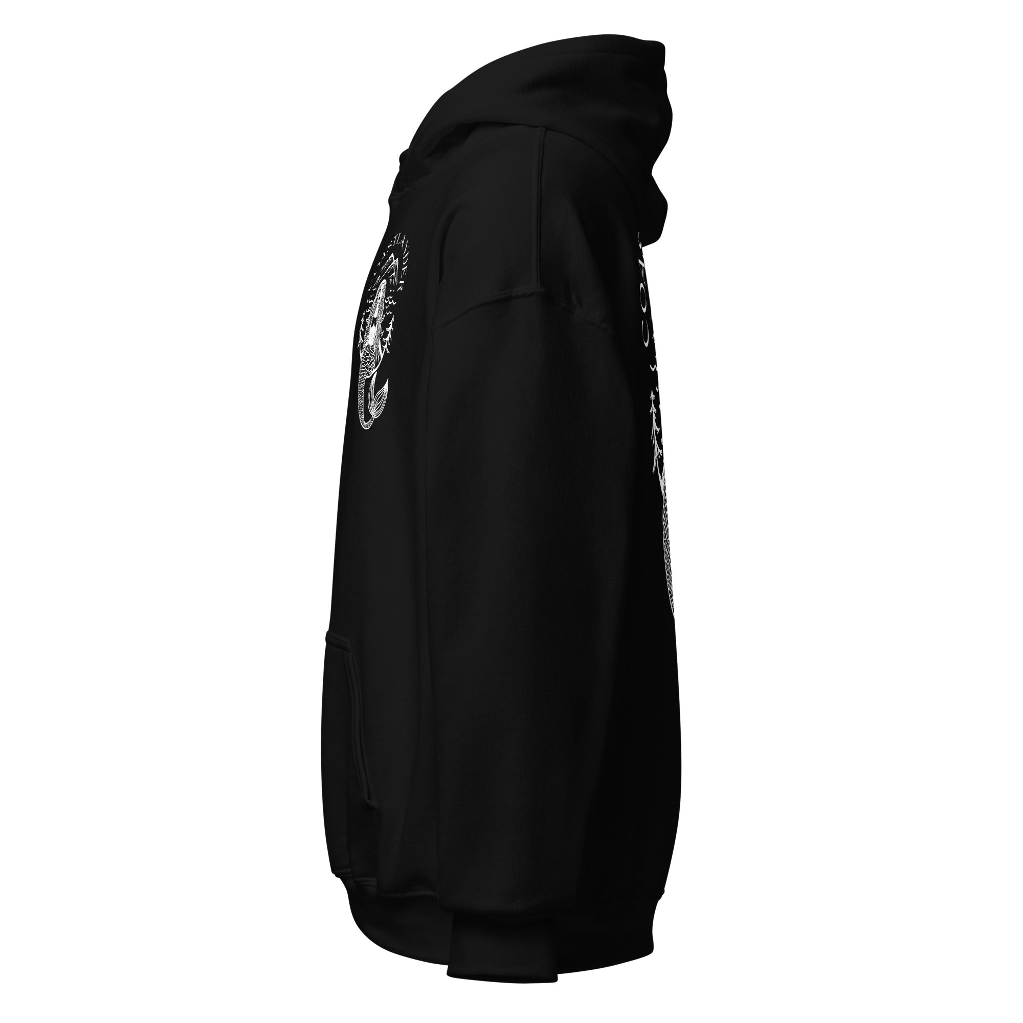 Design of Coastlander Mermaid Design - Unisex Hoodie , the colour is