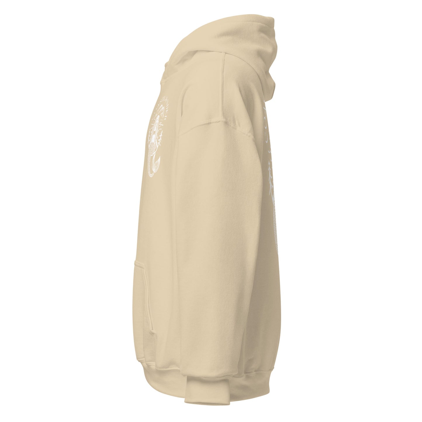 Design of Coastlander Mermaid Design - Unisex Hoodie , the colour is