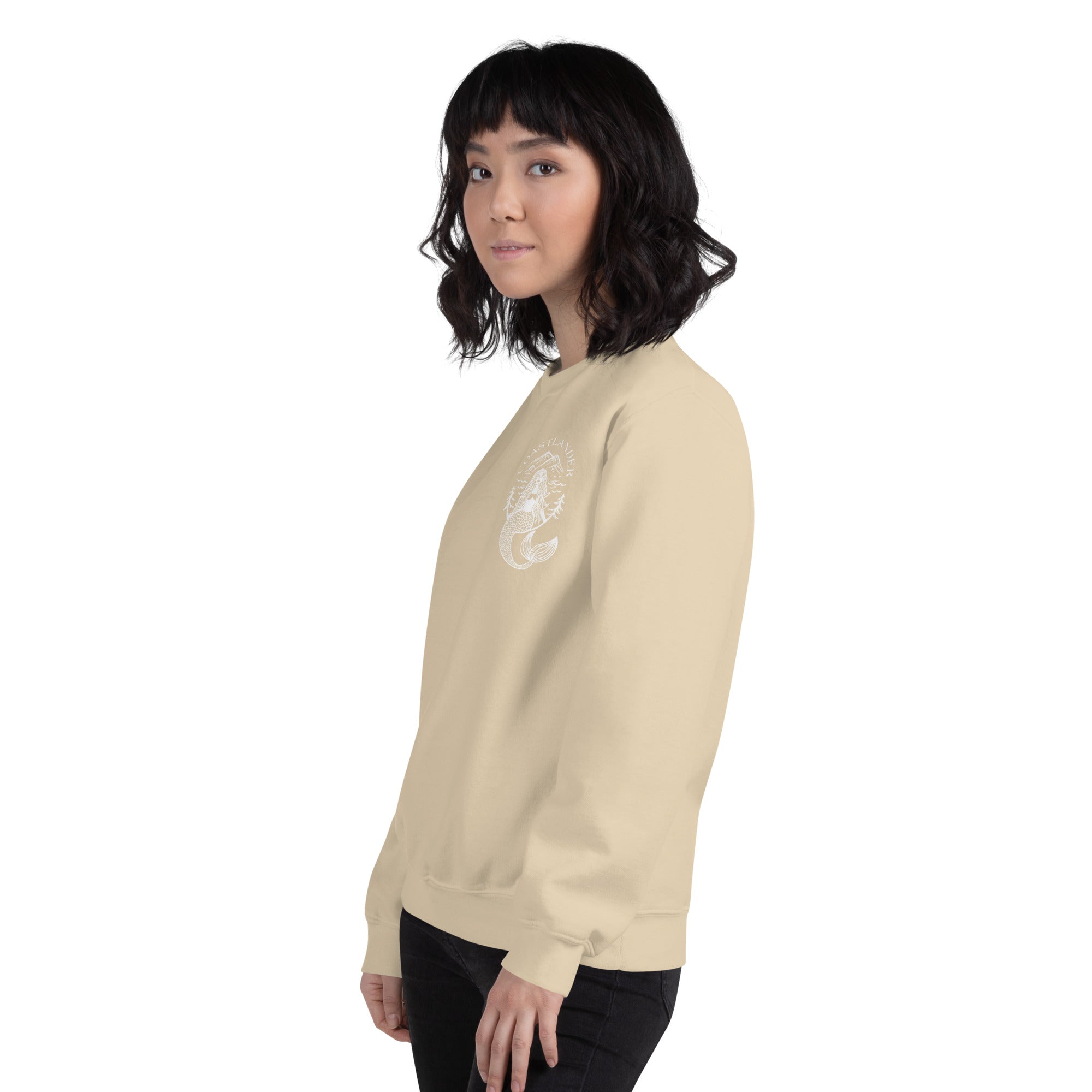 Design of Coastlander Mermaid Design - Unisex Sweatshirt , the colour is