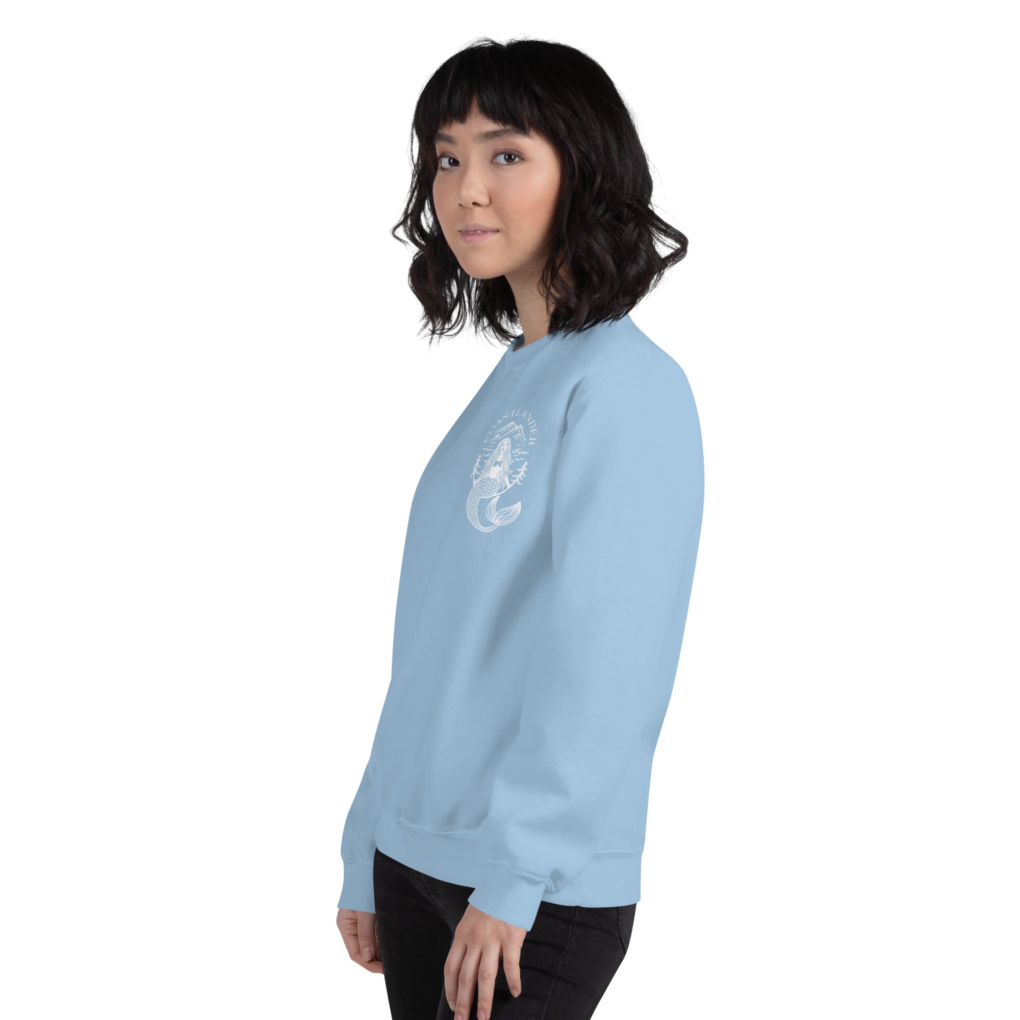 Design of Coastlander Mermaid Design - Unisex Sweatshirt , the colour is