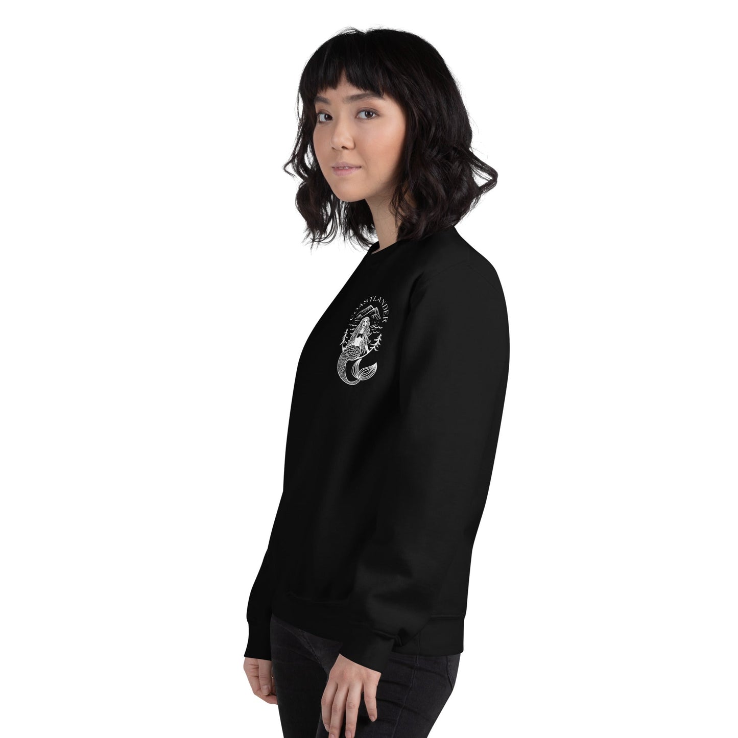 Design of Coastlander Mermaid Design - Unisex Sweatshirt , the colour is