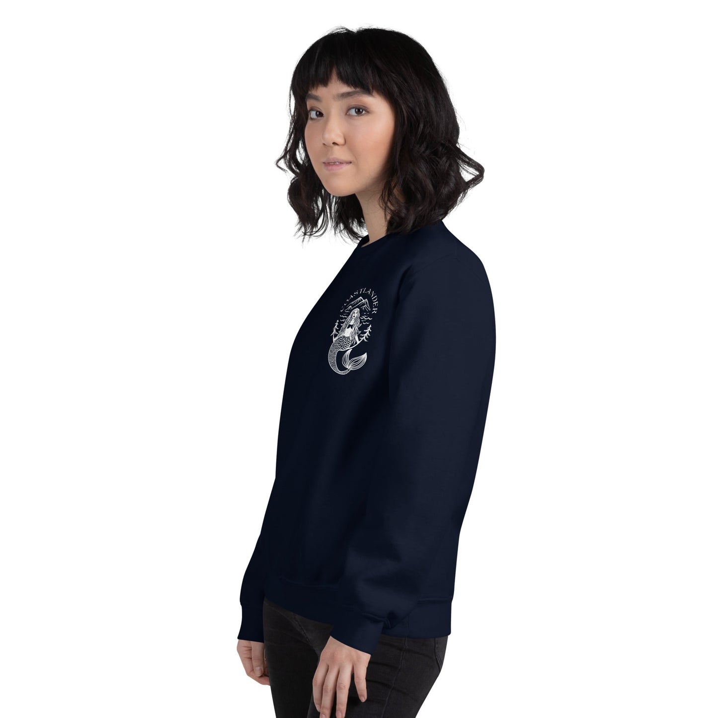 Design of Coastlander Mermaid Design - Unisex Sweatshirt , the colour is