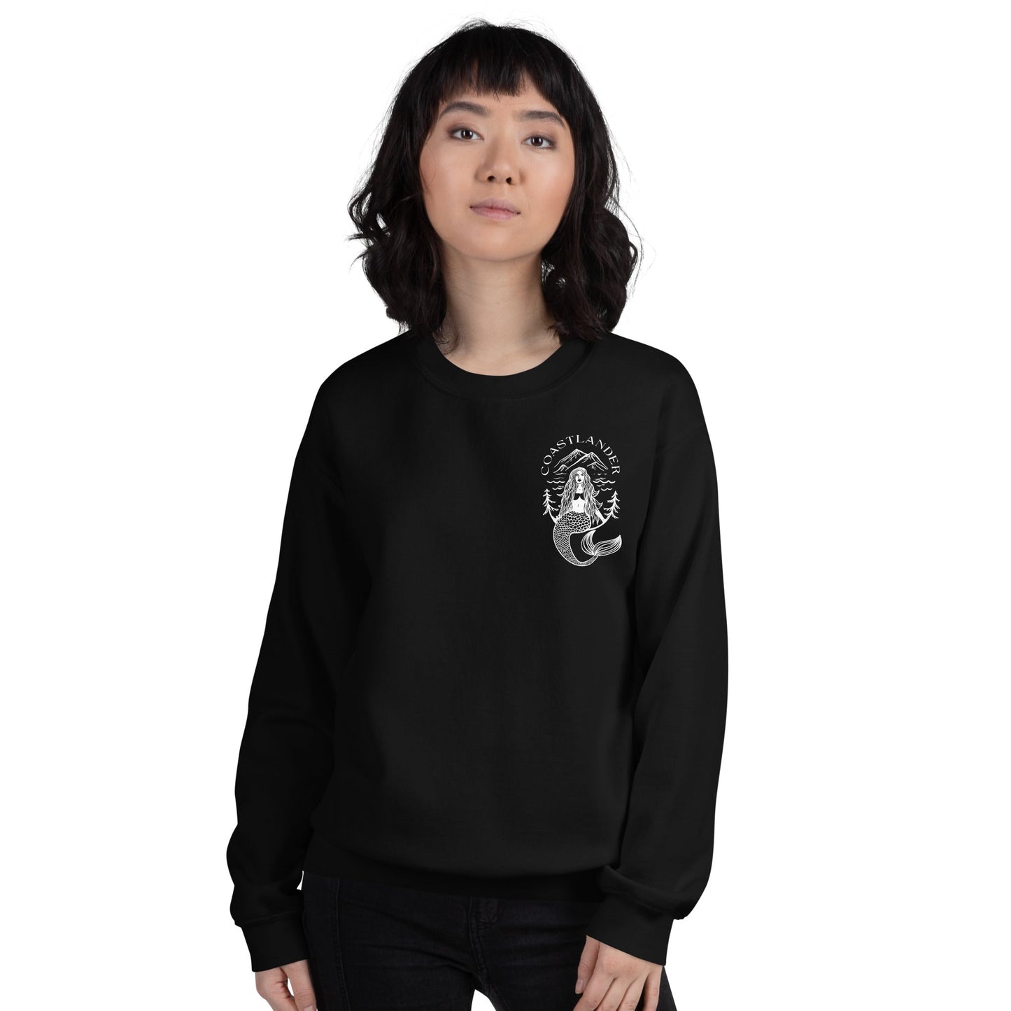 Design of Coastlander Mermaid Design - Unisex Sweatshirt , the colour is