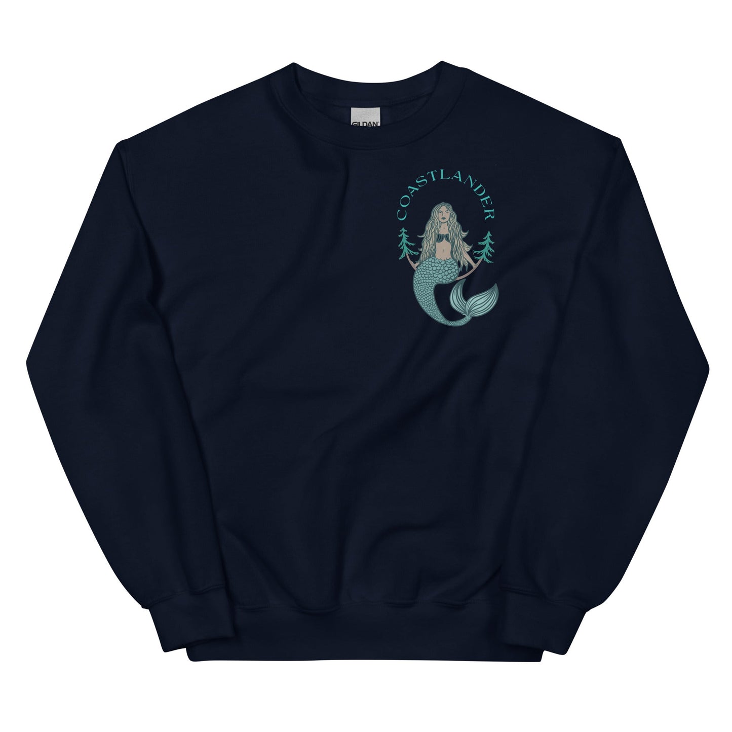 Design of Coastlander Mermaid Design - Unisex Sweatshirt , the colour is