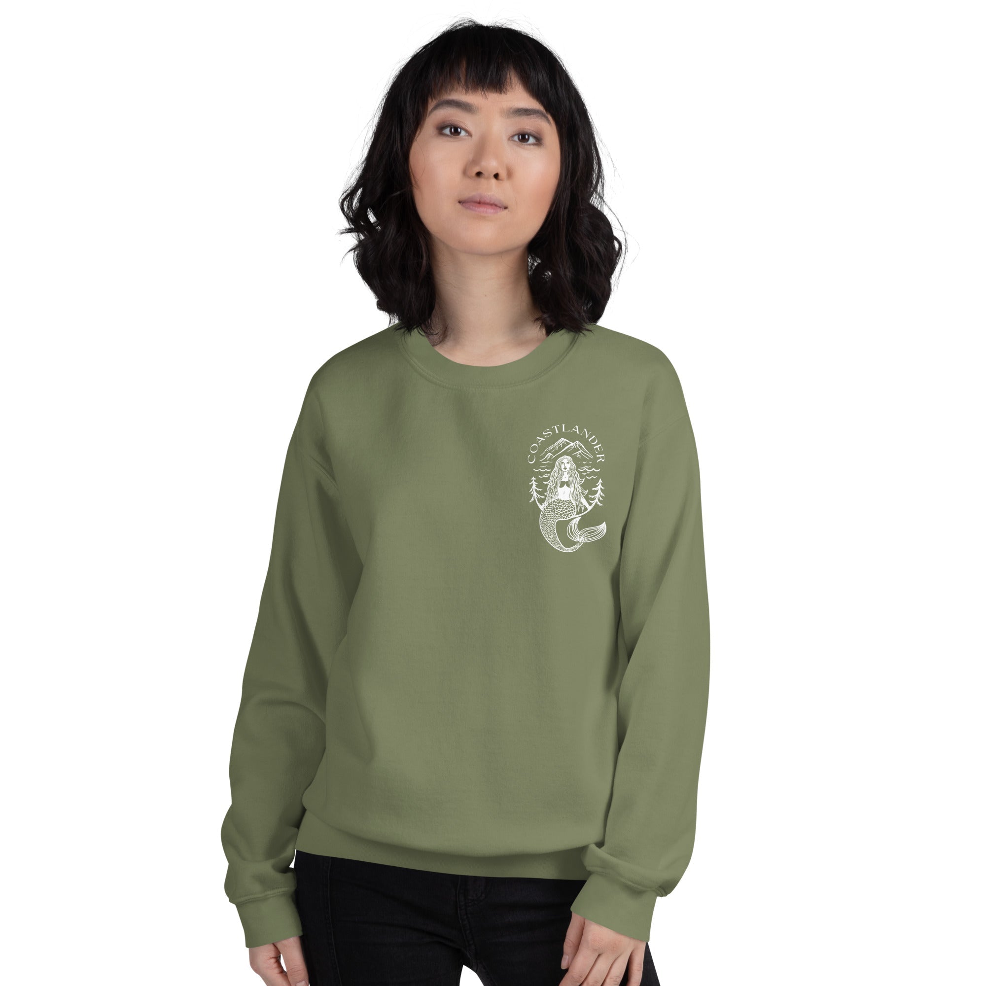 Design of Coastlander Mermaid Design - Unisex Sweatshirt , the colour is