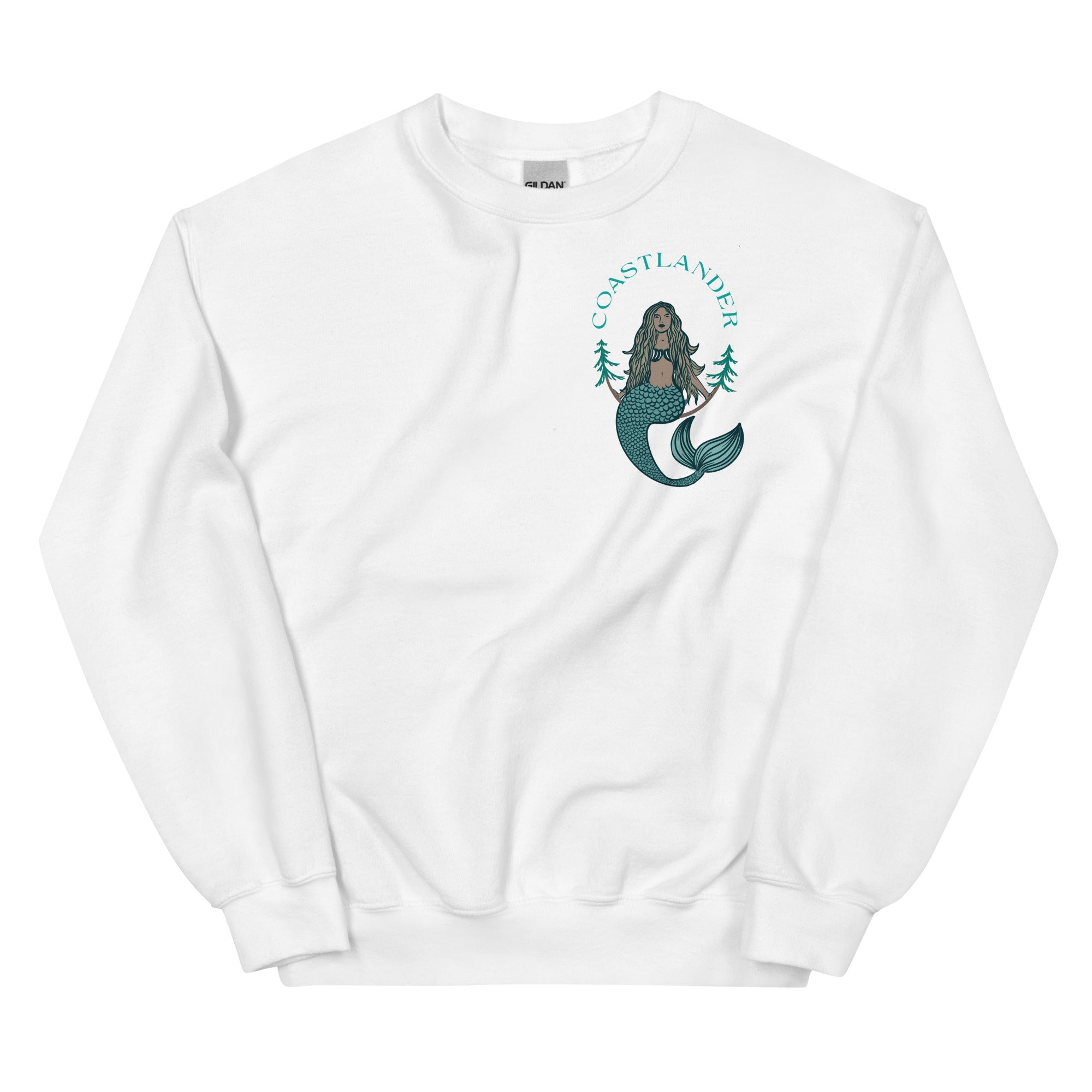 Design of Coastlander Mermaid Design - Unisex Sweatshirt , the colour is