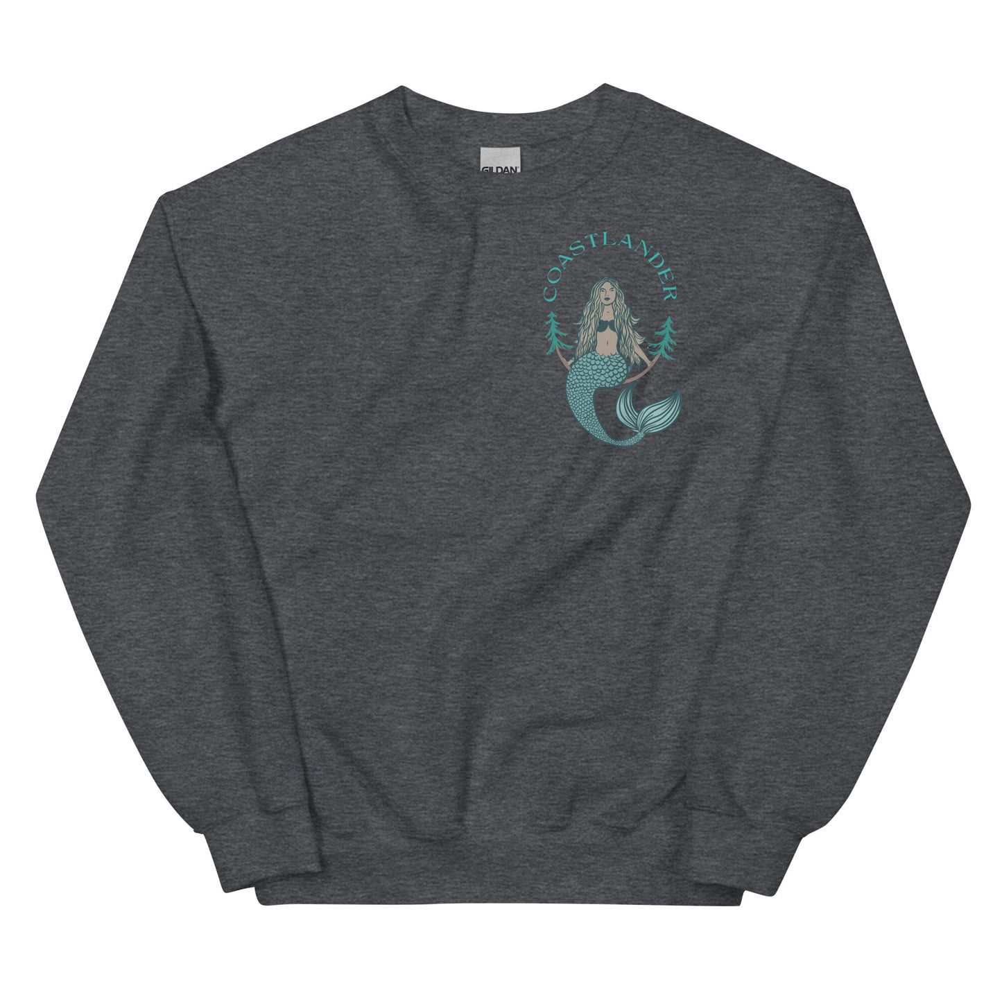 Design of Coastlander Mermaid Design - Unisex Sweatshirt , the colour is