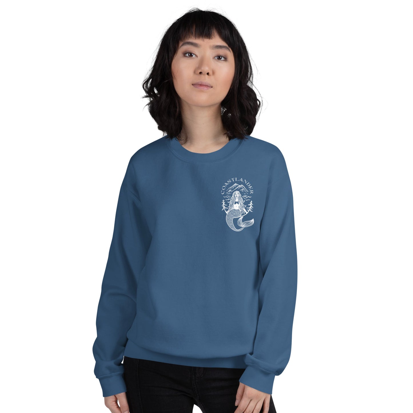 Design of Coastlander Mermaid Design - Unisex Sweatshirt , the colour is
