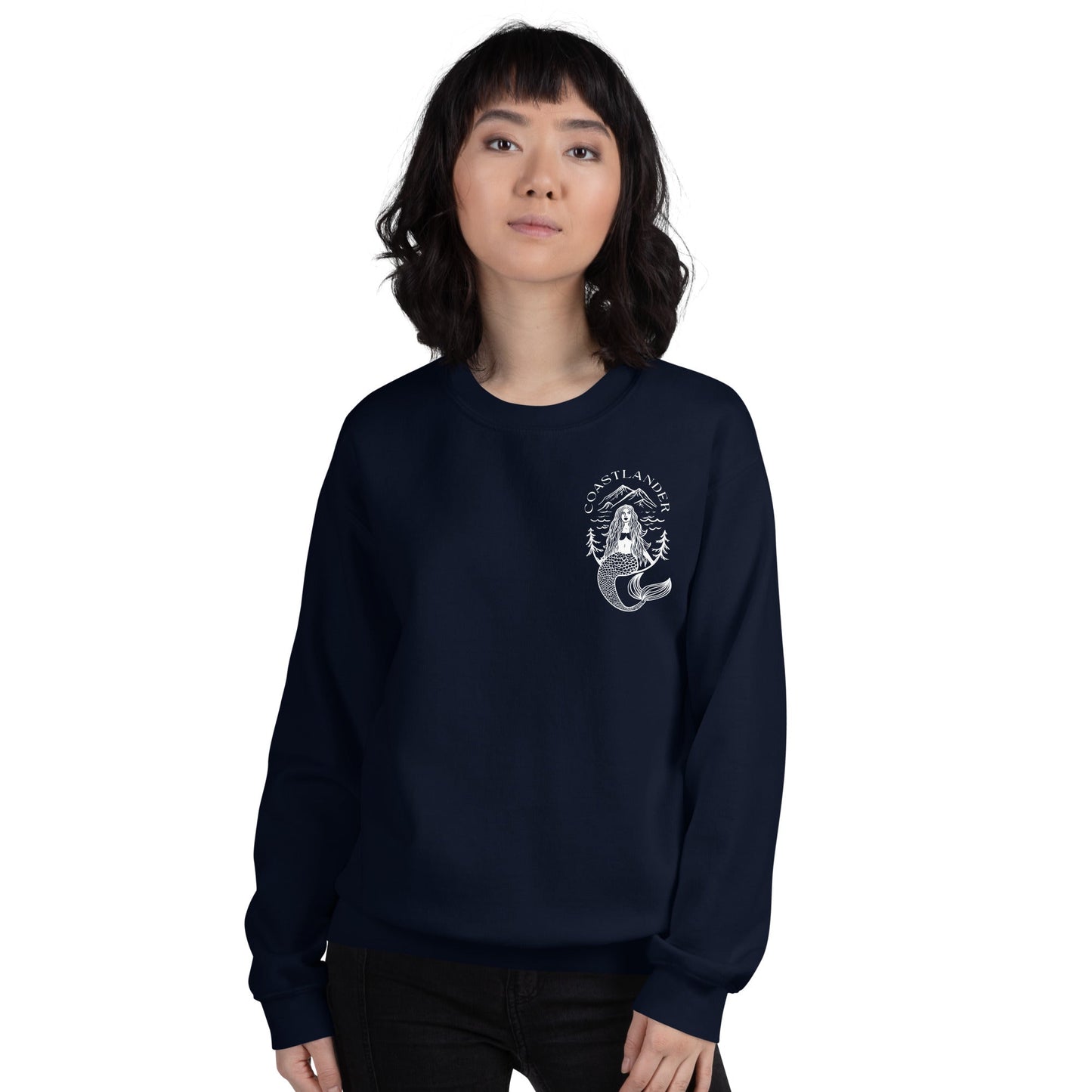 Design of Coastlander Mermaid Design - Unisex Sweatshirt , the colour is