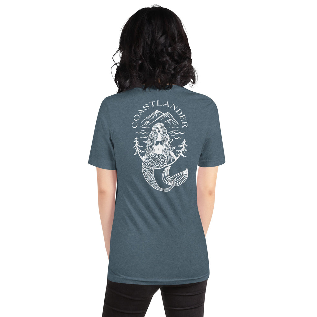 Design of Coastlander Mermaid Design - Unisex t-shirt , the colour is Heather Slate